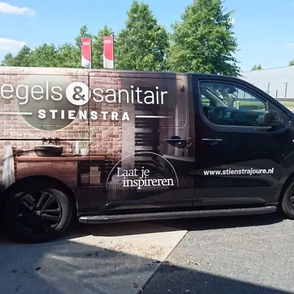 Bedrijfswagenreclame Stienstra Joure