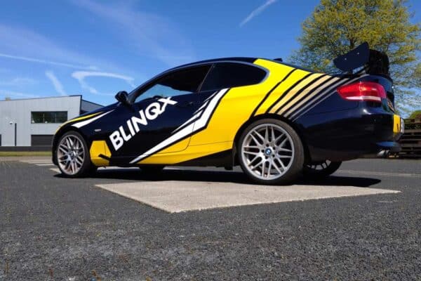 Autoreclame voor Blinqx